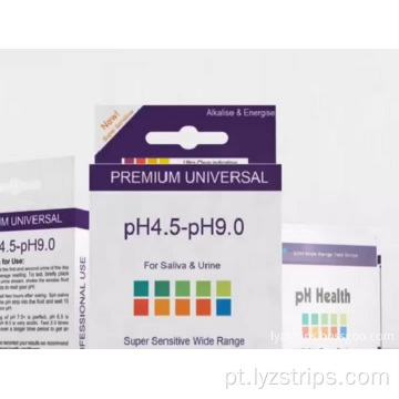 Tiras de teste de pH 4,5-9,0 CE FDA aprovadas